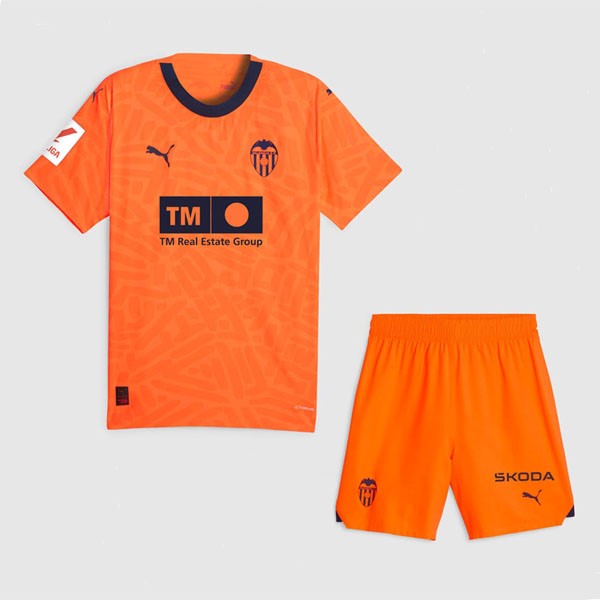 Camiseta Valencia Replica Tercera Ropa Niño 2023/24